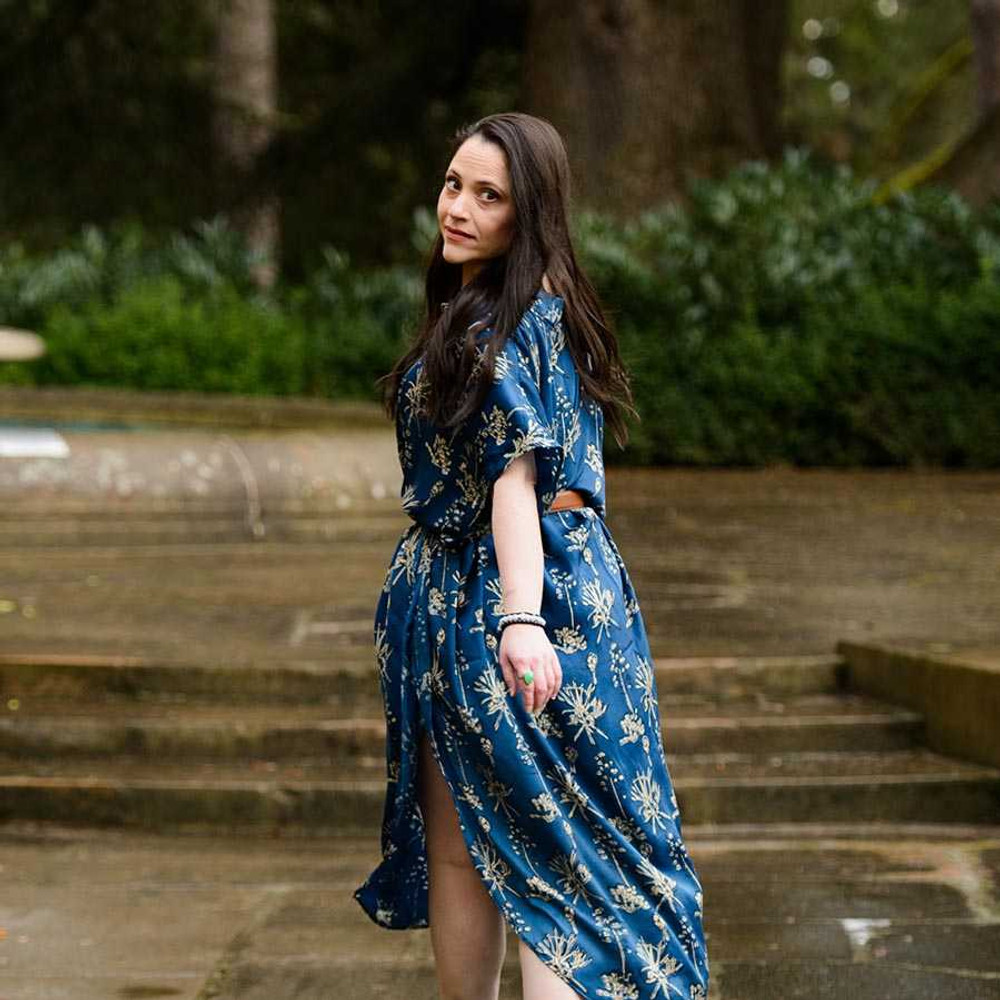 eco-friendly Block print dress